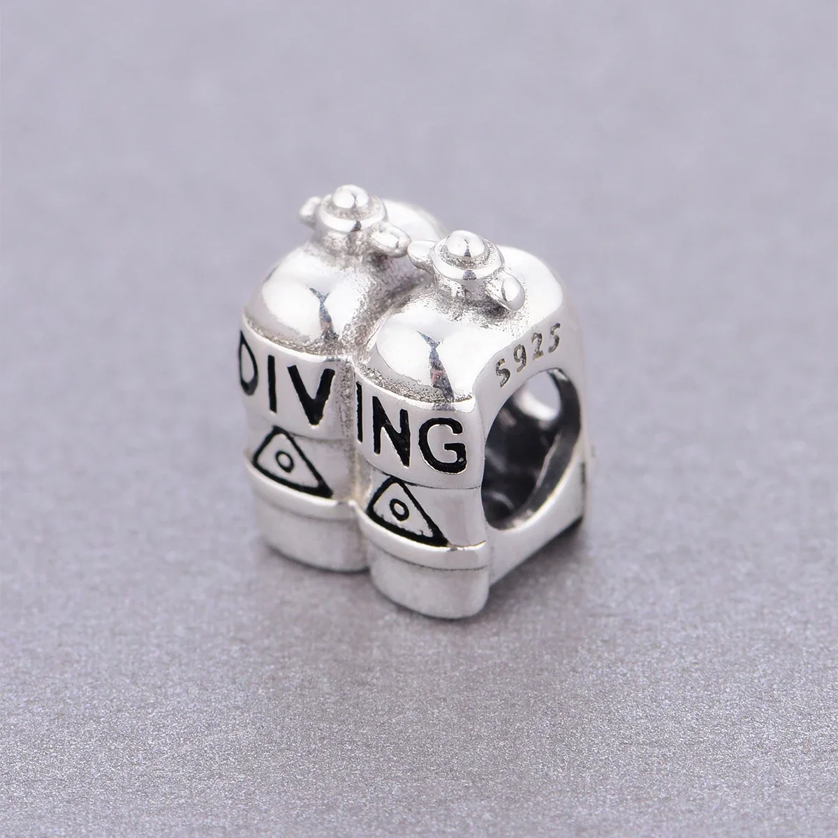 FC Jewelry Fit Original Pan Charm Bracelet 925 Silver Scuba Diver Diving Shoe Oxygen Tube Bead Making For Women Berloque DIY 2