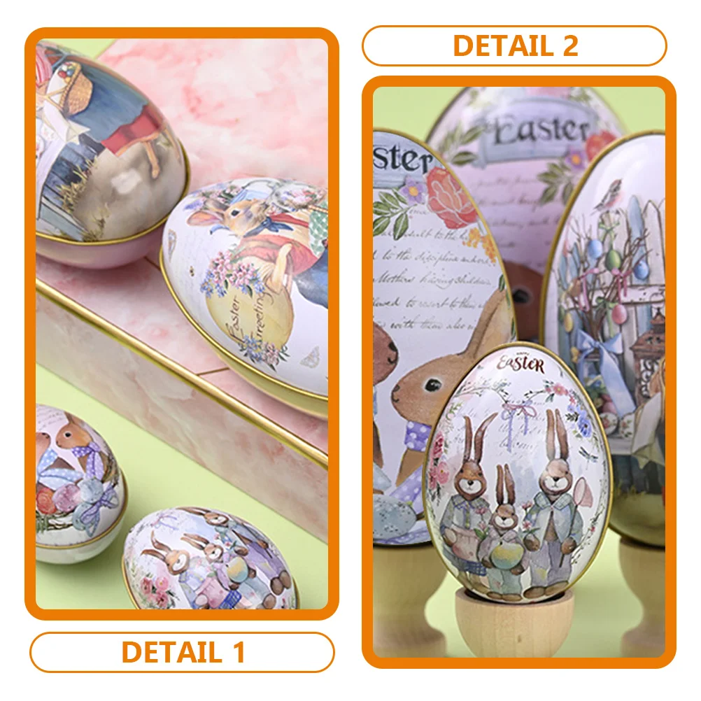 

Easter Egg Candy Box Easter Egg-Shaped Candy Box Inplate Easter Egg Candy Box Decorative Jewelry Box Gift Package Box