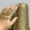 New Silver Handmade Yarn Popular Same Style Woven Small Silver Bag Woven Flash Core Wire Crochet Needle 200g 1 Ball Yarn 4