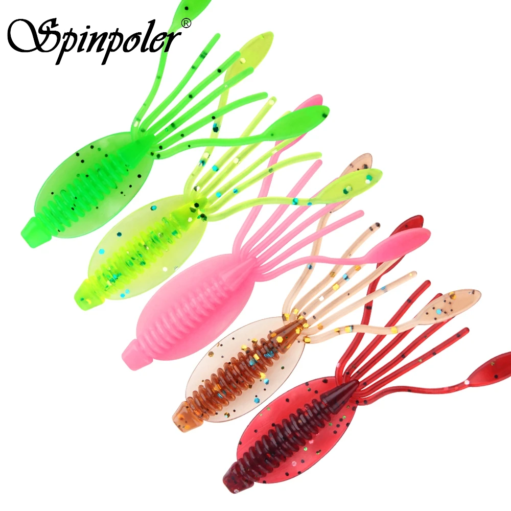 Spinpoler Squid Soft Grub Baits 6cm/1g For Busting Bream Flathead