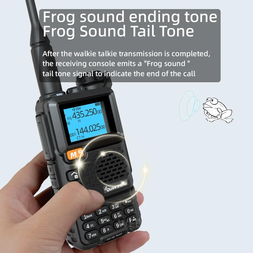 Quansheng UV 5R Vmint walkie Hangosfilm Maroktelefon Reggelenként Fermium Két Mód Rádióadó Átkapcsoló VHF Megállóhely K5 Rádióadó Sonka Szikratávirát állítsa stv Jelentőség
