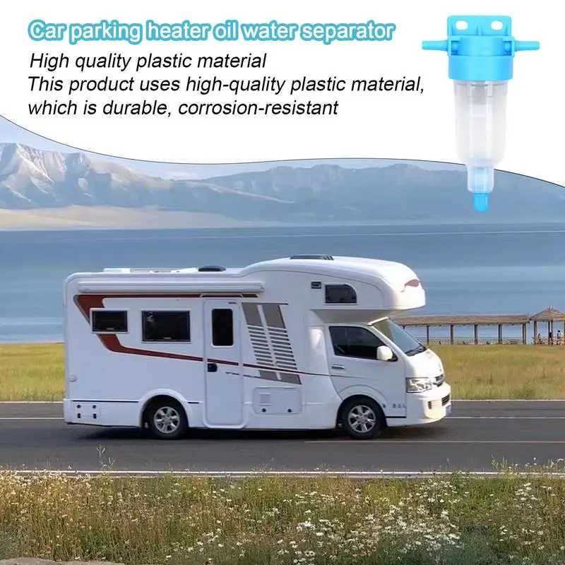 Parking Heater Filter Diesel Oil Filter Waterproof Metal Mesh With Drain Valve For Boat Truck