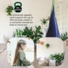 Light Up Kids Pod Swing Seat,Therapeutic Sensory Swing,Hug Ceiling Snuggle Swing, Adjustable Fabric Hammock 4