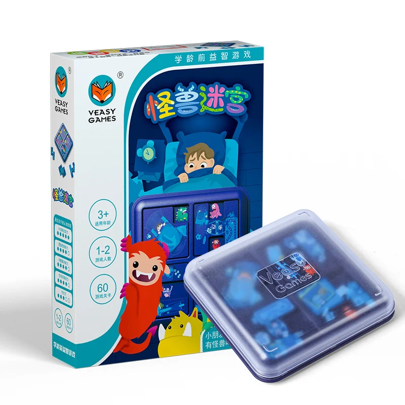 Puzzle Monster Maze Strategy Board Games Portable Hide and Seek Multiplayer Interactive Party Table Game Toys Gift for Kids 6