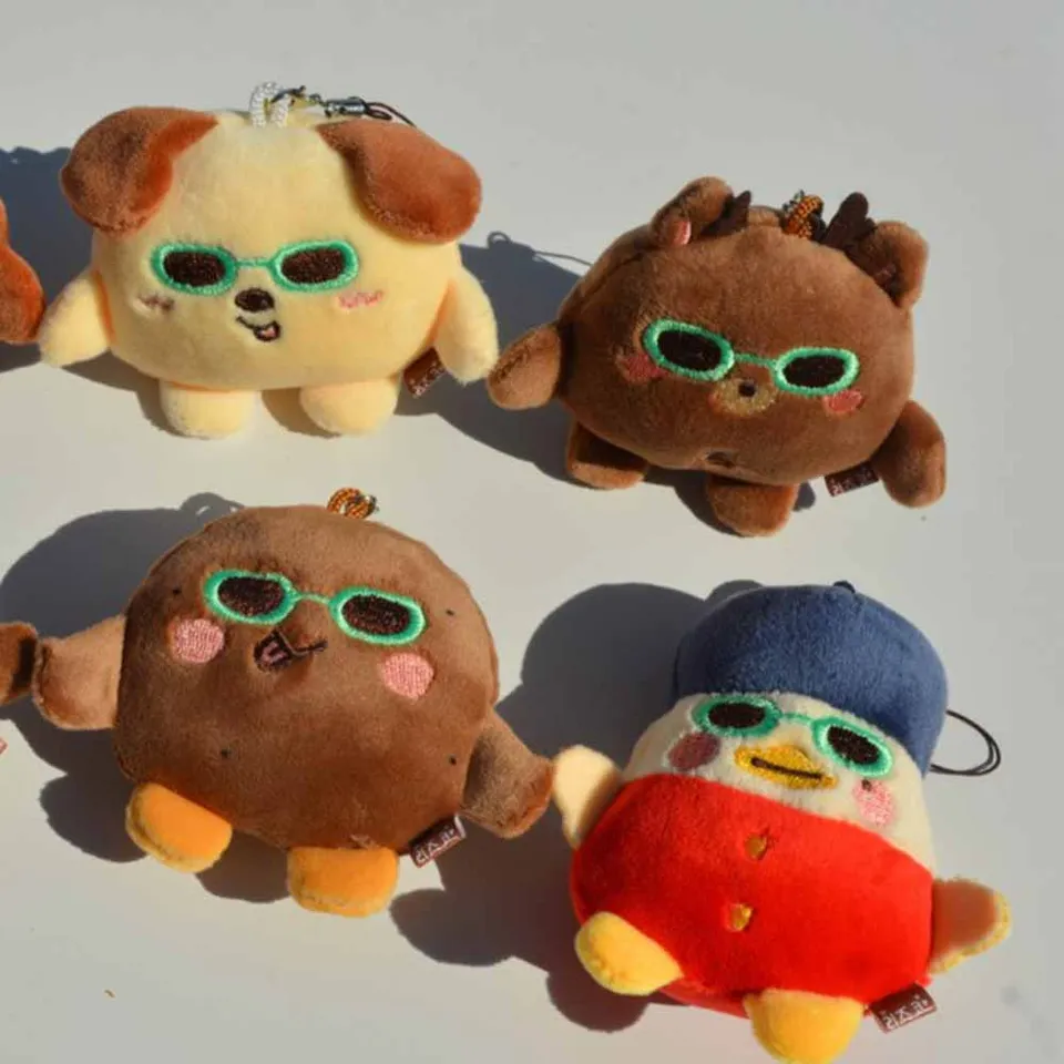 Kpop RIIZE Keychain 7CM Cartoon Cute Plush Doll Pendant Key Ring