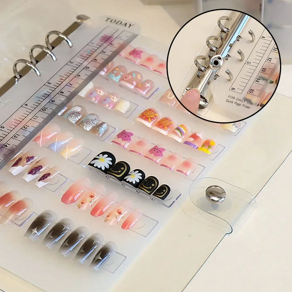 Esposizione di archiviazione per nail art Editor di album Strumento semplice per riporre nail art fai-da-te - immagine 5