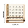 Children Slidable Multiplication Tables Montessori Parish Toys Wooden Slide Learn Math Counting Board Educational Toys for Kids 6
