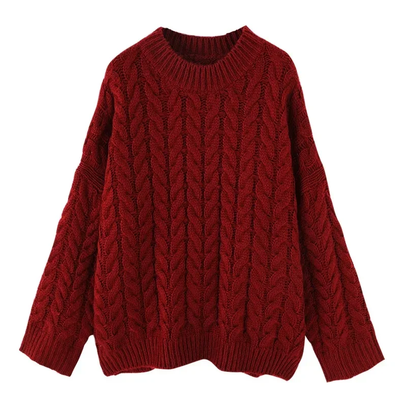 Autumn and Winter New Women's Clothing Round Neck Long-sleeved Sweater Fashion and Casual Elegant Pullover Knitwear Loose Top