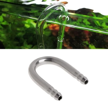 Accessori per Acquario, Tubo in Acciaio Inox a Forma di U, Kit Diffusore di Ossigeno per Pesci, per Acquario e Co2 Idroponico