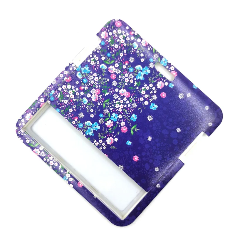Purple Flowers Art Flowers Plants Fashion Lanyards Bus ID Name Work Card Holder Accessories Decorations Kids Couple Gifts