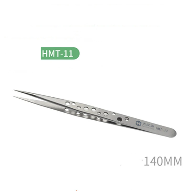 Precision Stainless Steel Tweezers Anti-Static Curved Straight Tip Forceps Tweezers For Mobile Phone Hand Repair Tools