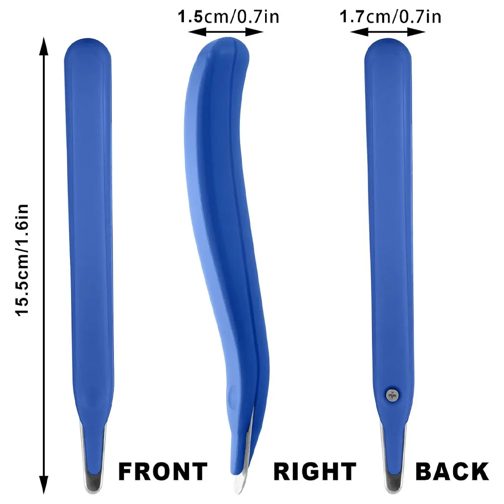 1팩 자석식 스테이플 제거기 - 편리한 그립감과 사용을 위한 고무 손잡이가 있는 인체공학적 디자인, 학교 및 사무실에 적합합니다.