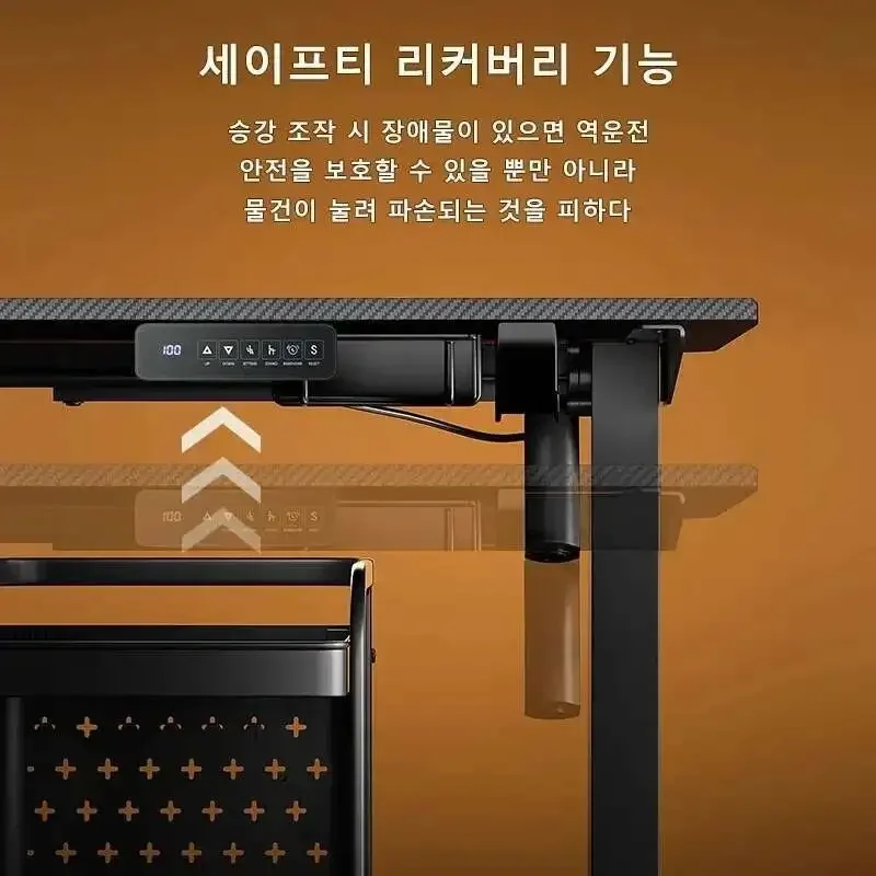 Height Adjustable Standing Desk with Cup Holder Eco-Friendly Desktop Ergonomic Workstation Home Learning Office Memory Buttons 4