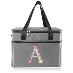 Insulated Thermal Lunch Bag - Portable Cooler (Pink A)