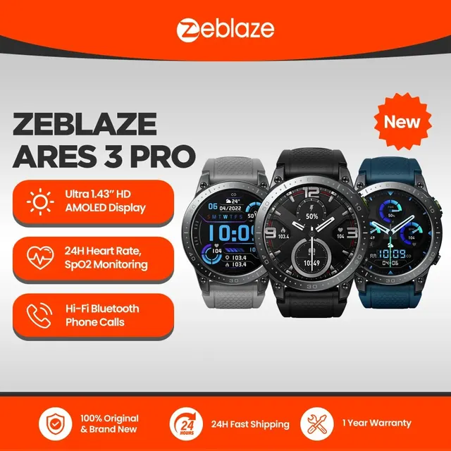 Zeblaze Ares 3 Pro: 건강, 피트니스, 스타일을 한 곳에 모음