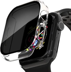 Enhanced Privacy Anti - Spy Hard Bumper Case for Apple Watch - Full Cover Protection (Clear)
