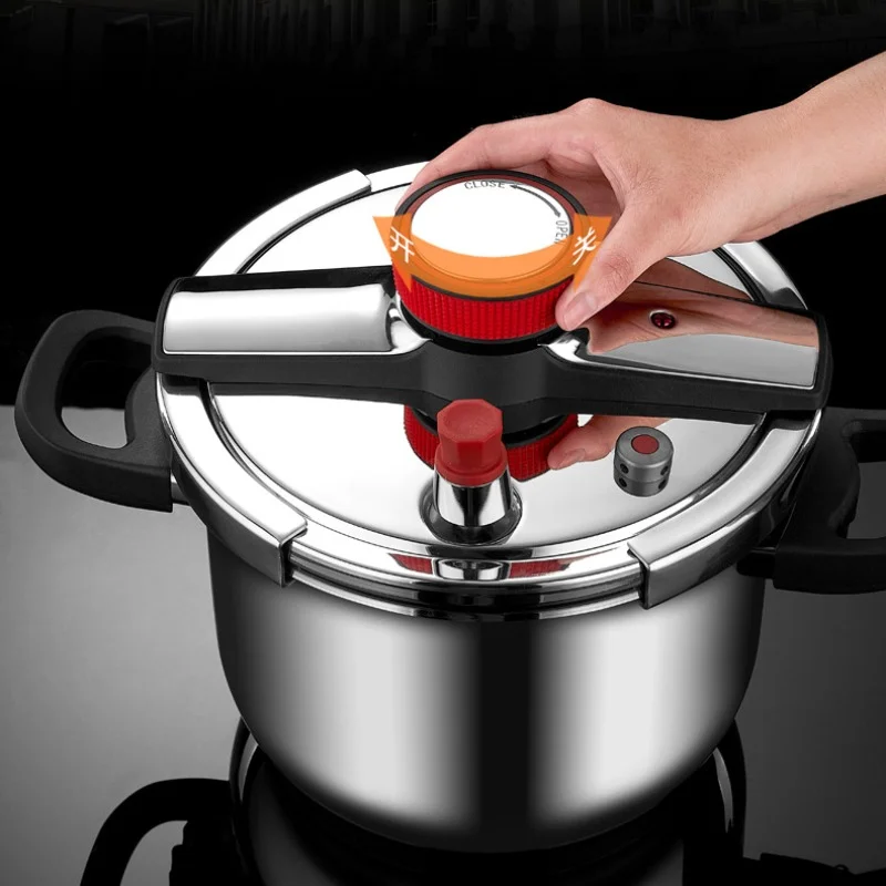 Explosion-proof Compound Bottom Large Capacity Pressure Cooker 304 Stainless Steel Universal Household Gas Gas Stove Induction