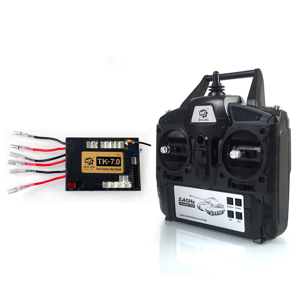 

1/16 RC Heng Long RC Tank 2.4Ghz 7.0 Generation Transmitter W/7.0 Main Board Bind Wire DIY THZH1245