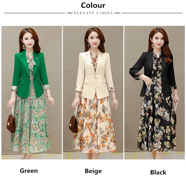 Ensemble De 2 Pièces Pour Femme - Élégant Revers - Blazer D