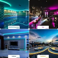 (EU PLUG) LED Neon Strip Light,5-30M Neon Rope With App 44key Remote Control For Home Decor Fairy Lighting - Image 3