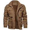 Men's Hooded Winter Jackets Plush Thickened Coat Autumn Large Tactical Cotton Medium And Long Work Clothes Bomber Tactical Coats 3
