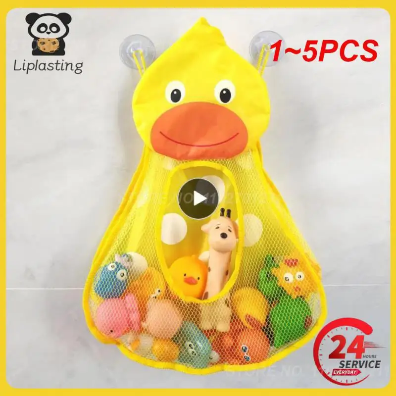 

1~5PCS Baby Bathroom Mesh Bag for Bath Toys Bag Kids Basket for Toys Net Cartoon Animal Shapes Waterproof Cloth Sand Toys Beach