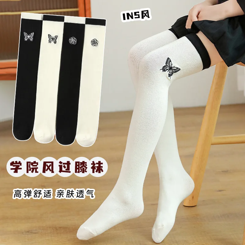 Girls Knee High Socks Spring Autumn Children Mid Tube Socks Student School for Kids Teenager Long children socks
