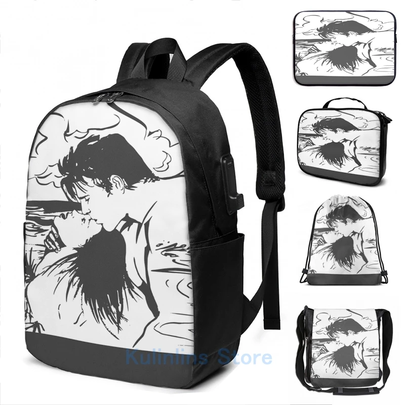 

Забавный пляжный рюкзак с графическим принтом love на USB-зарядке, мужские школьные сумки, женская сумка, дорожная сумка для ноутбука