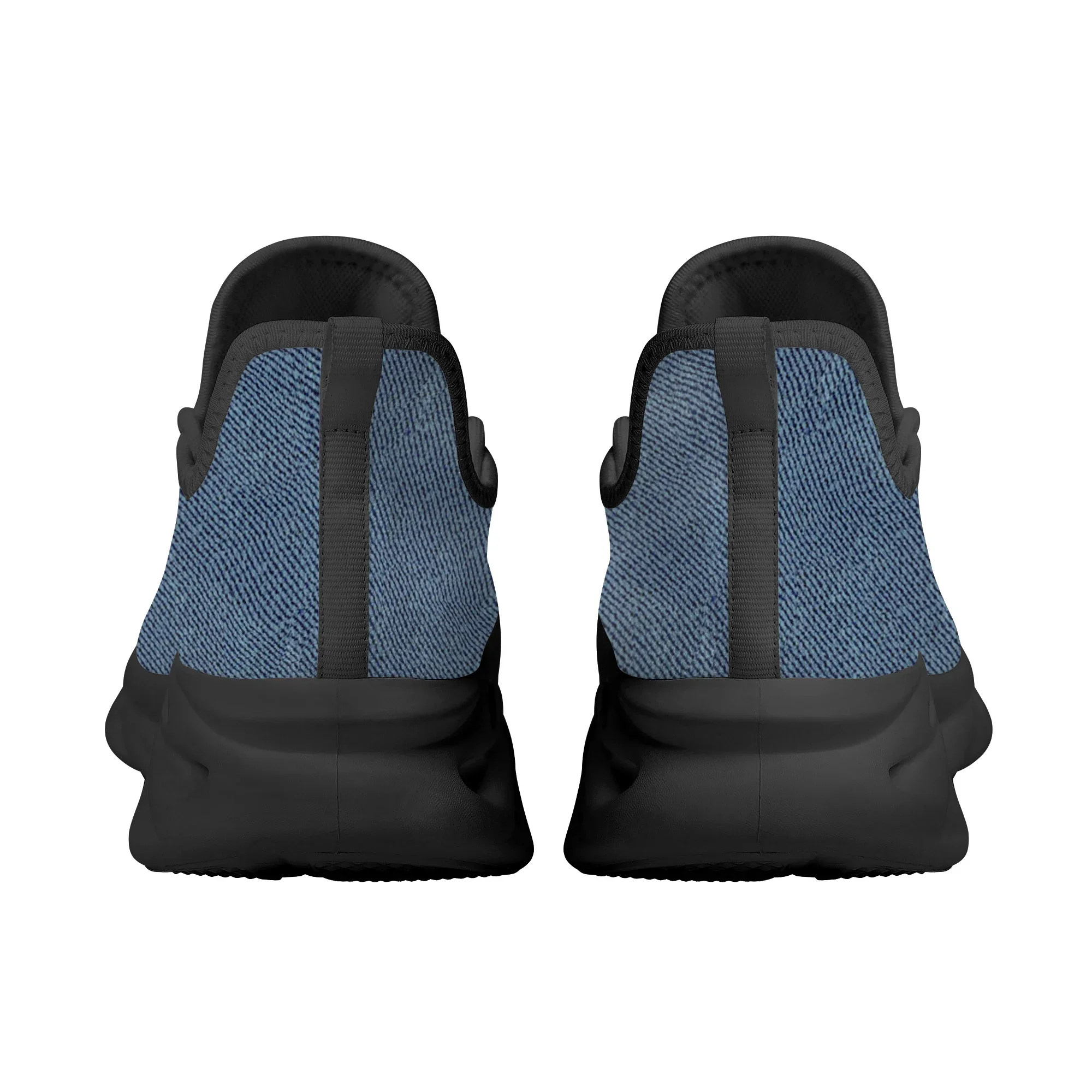 Funny Dentist Teeth Print Women's Flat Shoes Blue Lace-up Sneaker Summer Breathable Kint Footwear For Teen Girls