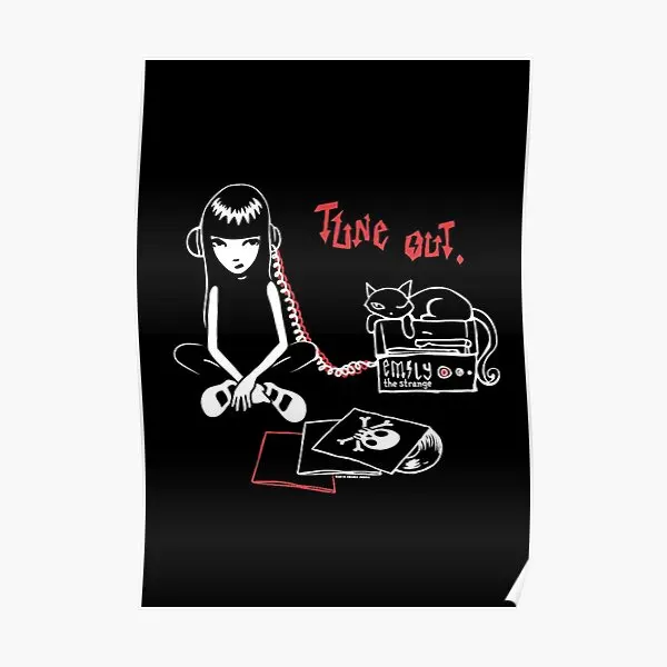 

Настенный плакат Эмили странный, забавная современная живопись, художественное украшение, печать, винтажный Декор для дома, картина без рамки