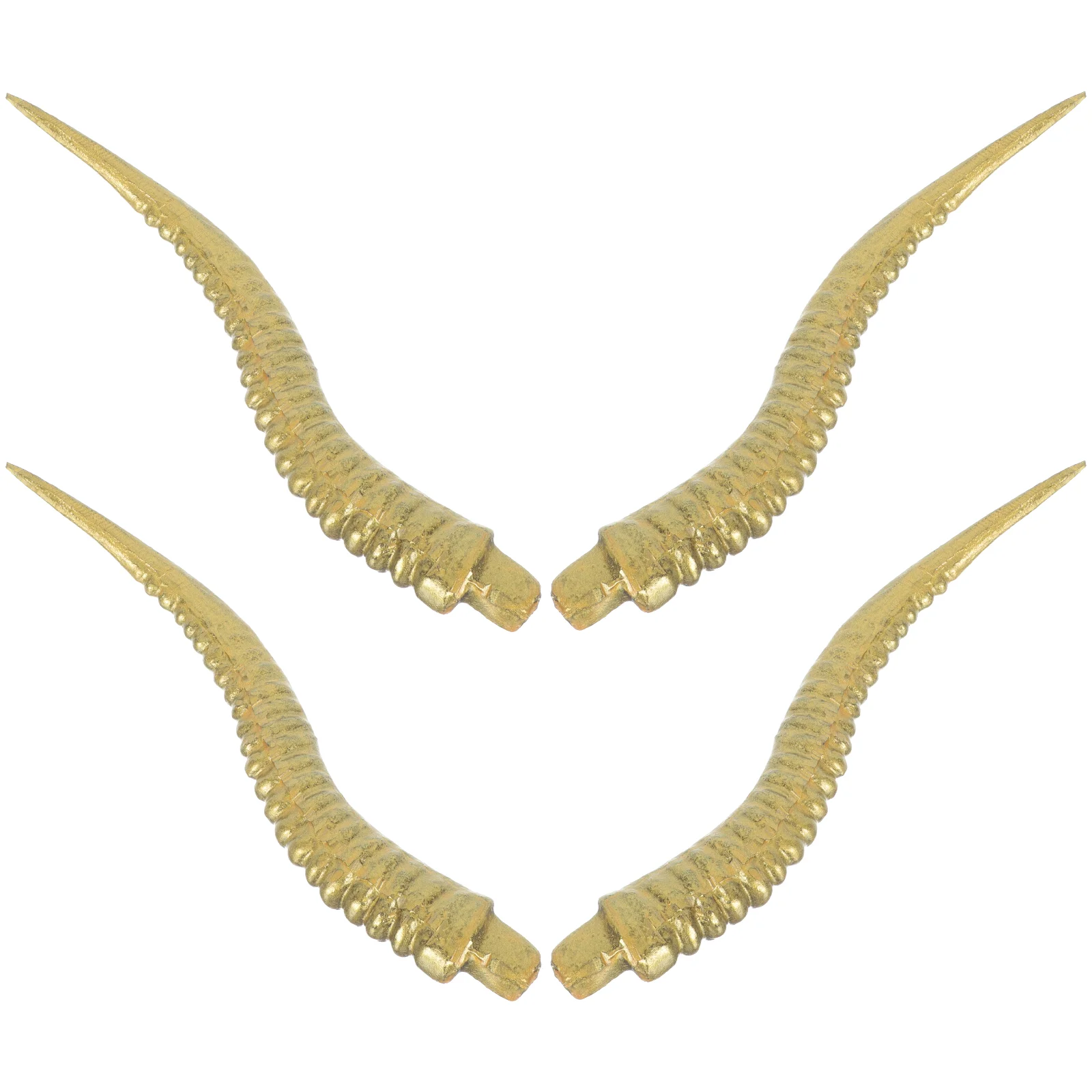 4 Pcs Artificial Antelope Horn Animals Cosplay Horns Goat Sheep for Hair Band Polyethylene Plastic Halloween Women's