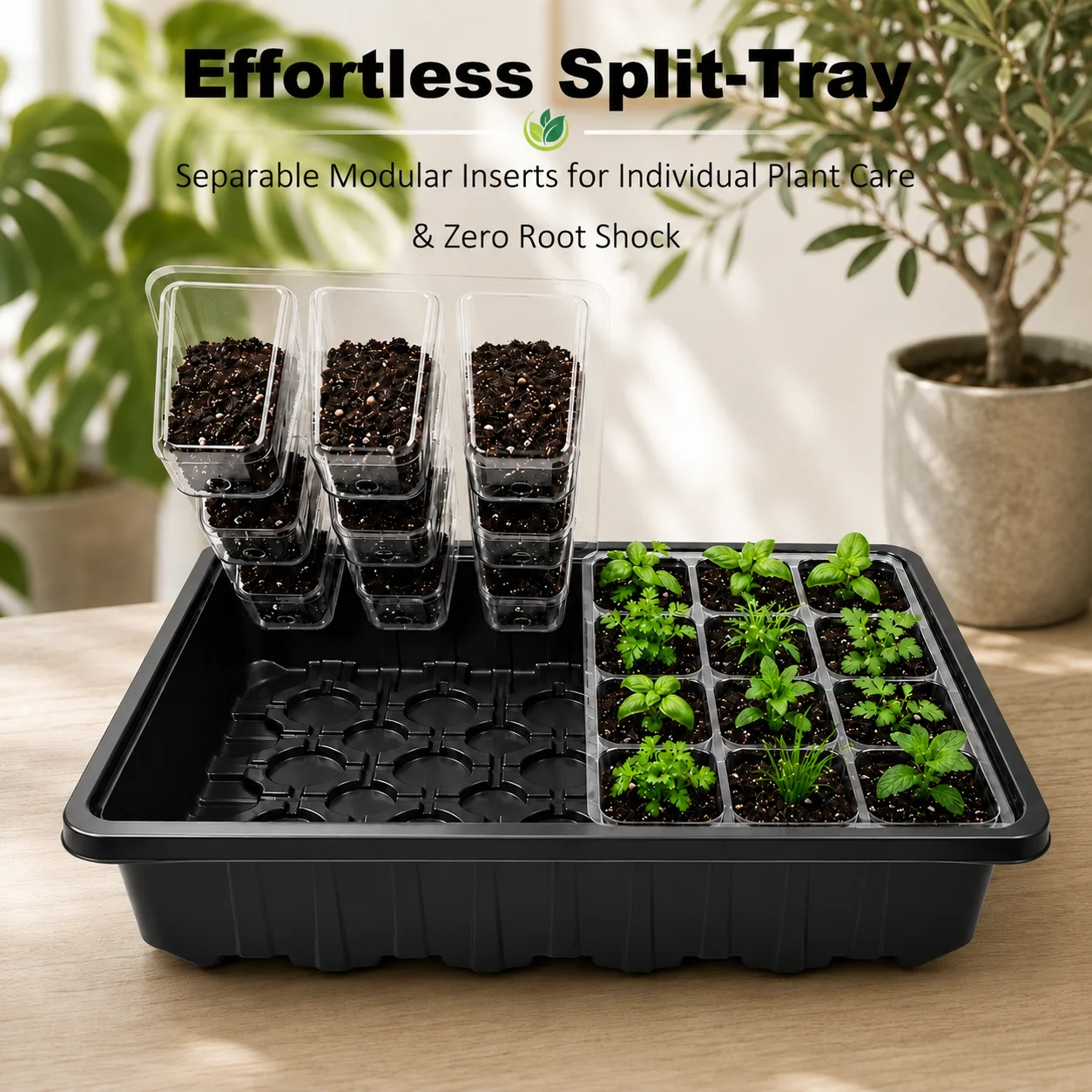 Premium Seed Starter Kit with Adjustable Ventilation & USB Controller, Indoor Tray for Optimal Germination and Growth