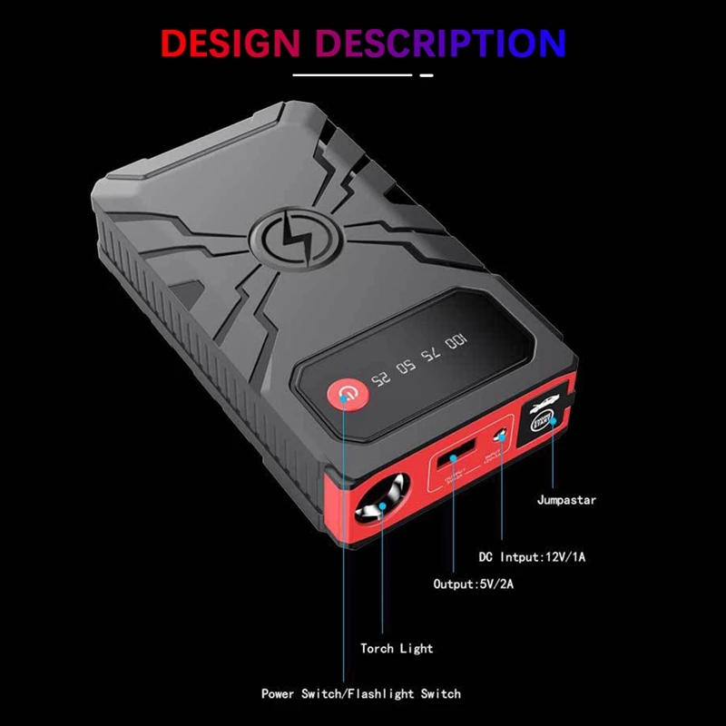 noco gb40 20000Mah Car Jump Starter Power Bank Car Battery Charger Car Emergency Booster Starting Device For Car US Plug jump starters