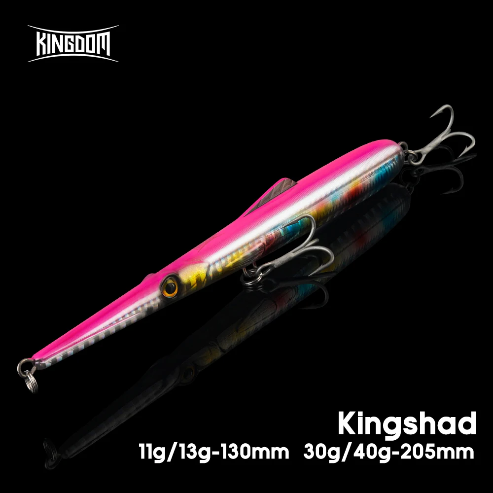 Leurre crayon Kingdom coulant/flottant 11g-40g pour bar et carnassiers - wobblers dur mer