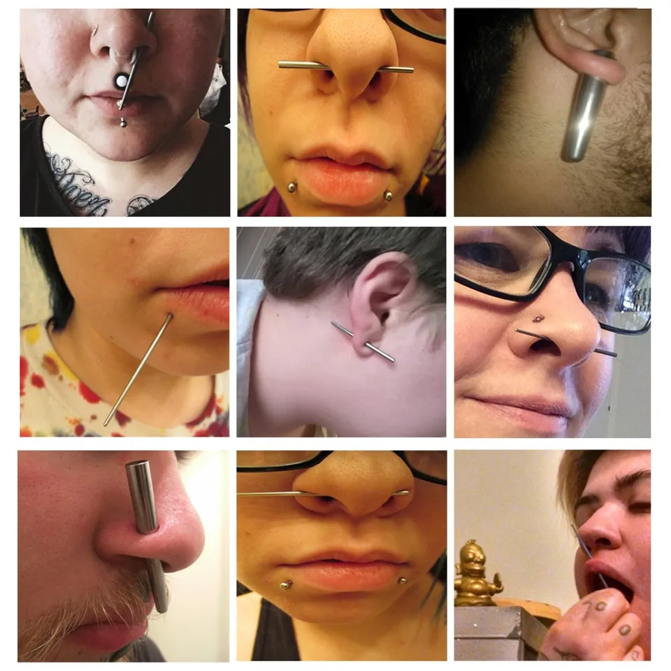 Taper Nose Piercing G23 Titanium Taper Ear Expanders, Fashionable