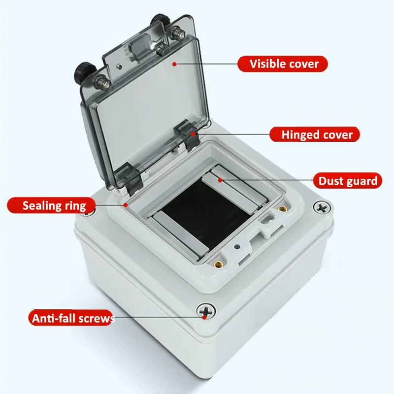 IP67 Waterproof Distribution Box With Visible Protective Window PC Cover for Circuit Breakers Switches Anti-touch Junction Box electrical junction box electrical box electrical distribution box