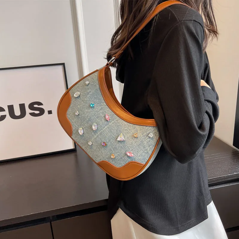 fashion crescent bags shoulder bag women bags armpit shoulder bag small 2023 summer new color  bag