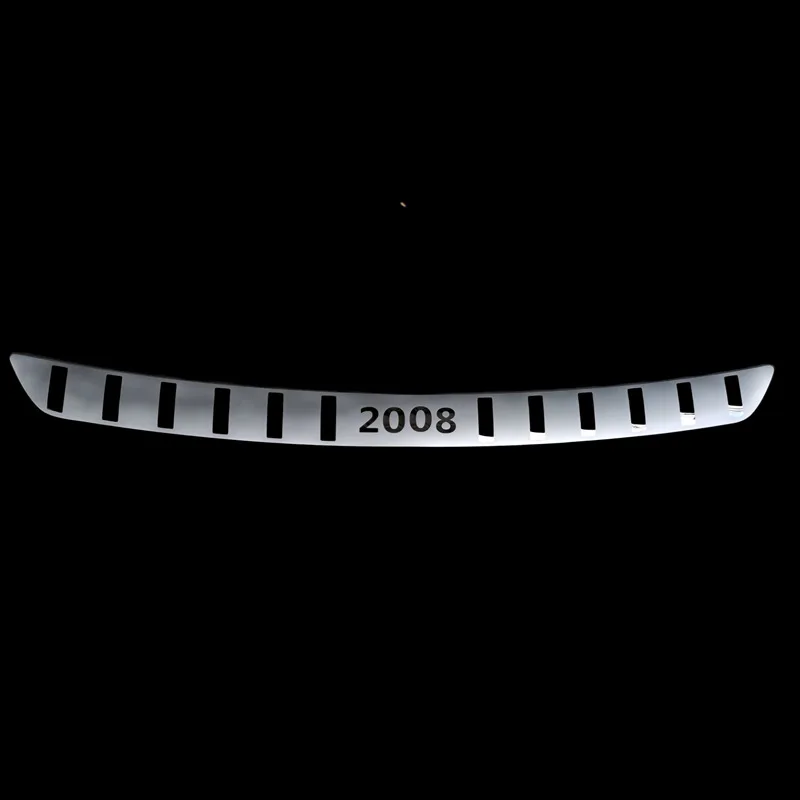Rear Trunk Bumper Protector Rear Scuff Plate Door Sill for 2008 Peugeot 2014 2015 Car Accessories car accessories car bumper guards car rear corner protection plate