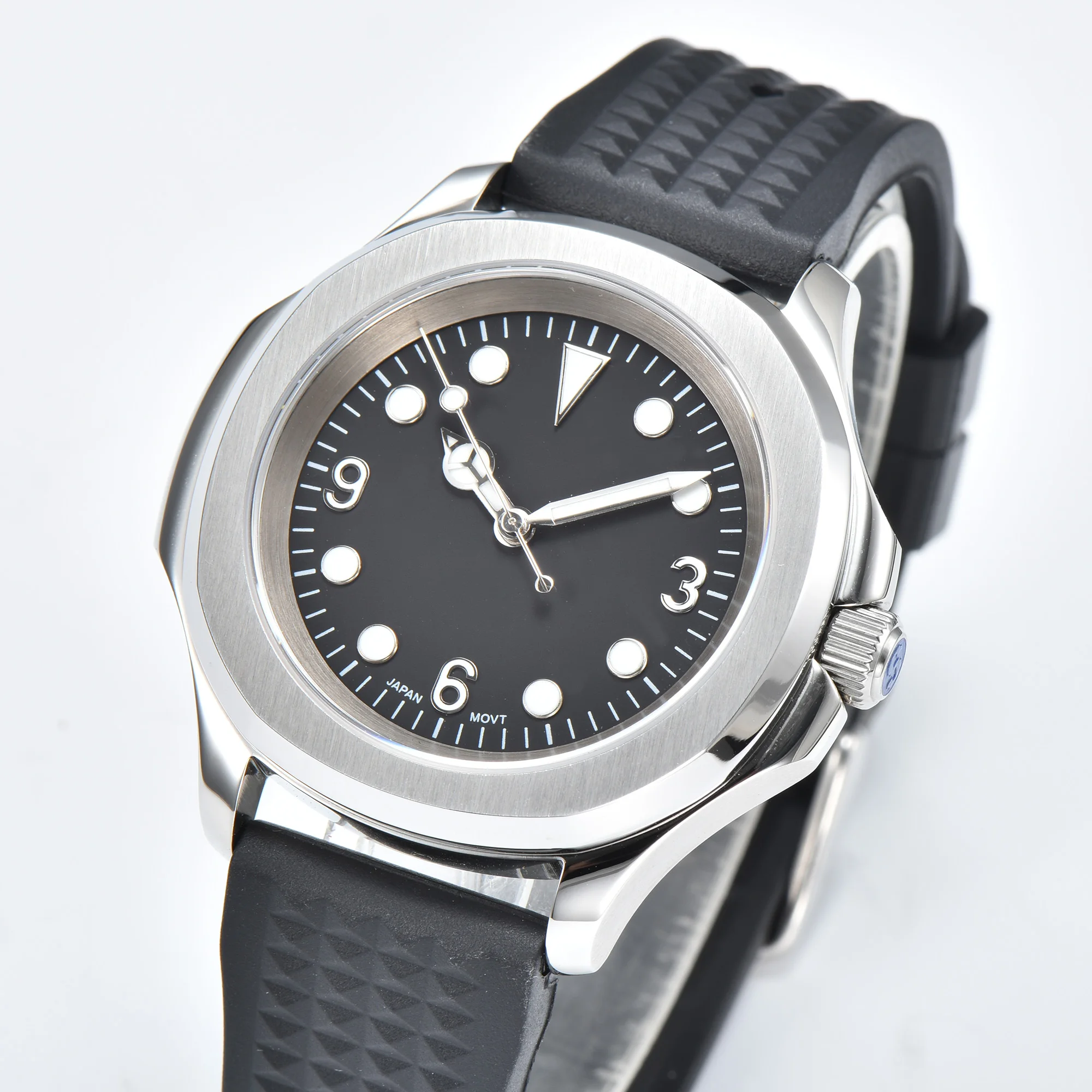 

DEBERT new 40mm Casual Men Automatic NH35 movement watch Sterile dial Sapphire stainless steel sport watch