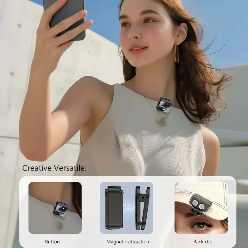 Noise Reduction Recording Microphone 2025 Wireless Lavalier Microphone For Tiktok Live Broadcast