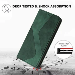 Leather Wallet Flip Case for Motorola Edge 60 Series (Green (HX - S))