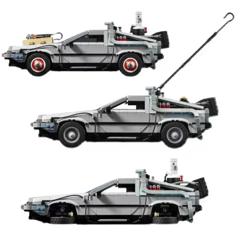 Building Block Toys 1872PCS Back to the Future Time Machine Model Car Technical Bricks Construct Adult Toys Birthday Gifts