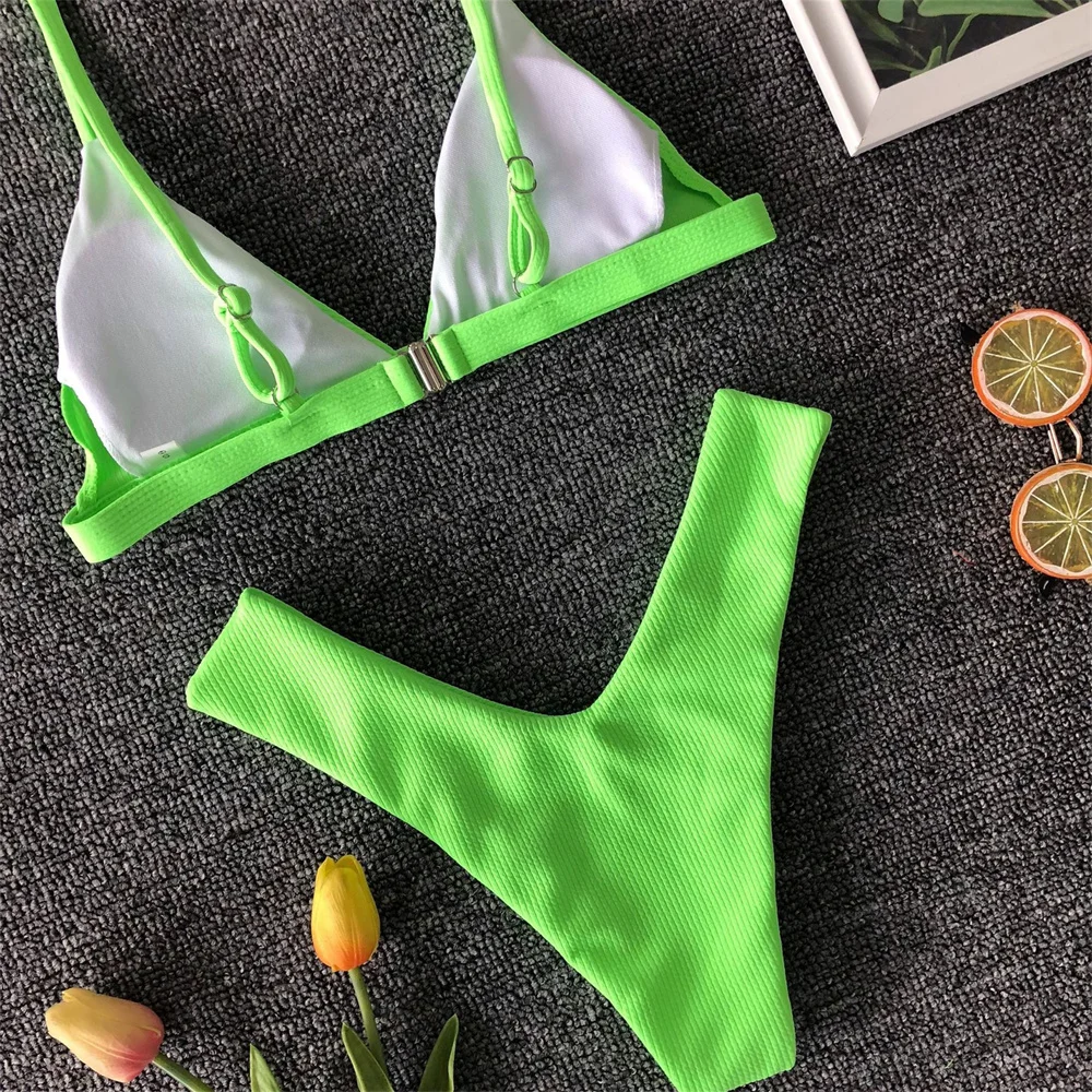 maillot de bain vert, bikini vert, maillot de bain sexy, maillot de bain Y2K, maillot de bain féminin
