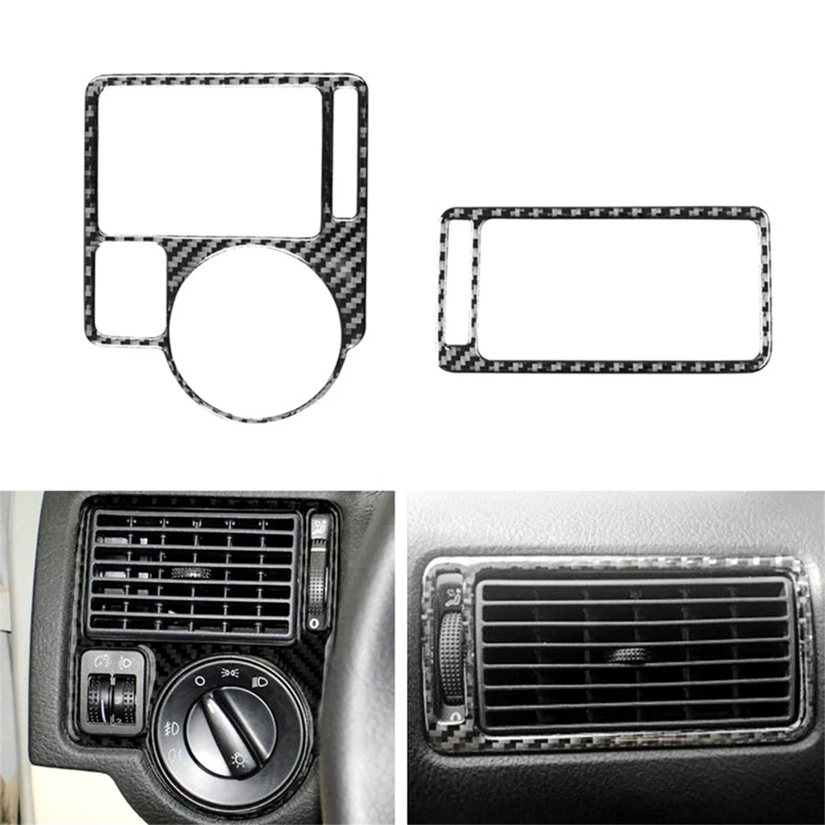 For VW Golf 4 MK4 99-04 LHD Side Air Condition Outlet Vent Cover Trim