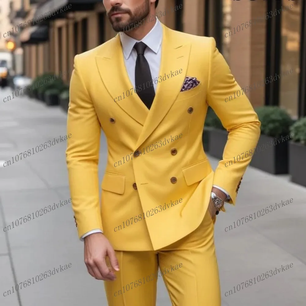 Fashion Dark Green Business Men Suit Groom Groomsman Wedding Party Prom Formal Occasion Tuxedos 2 Piece Set Blazer Pants