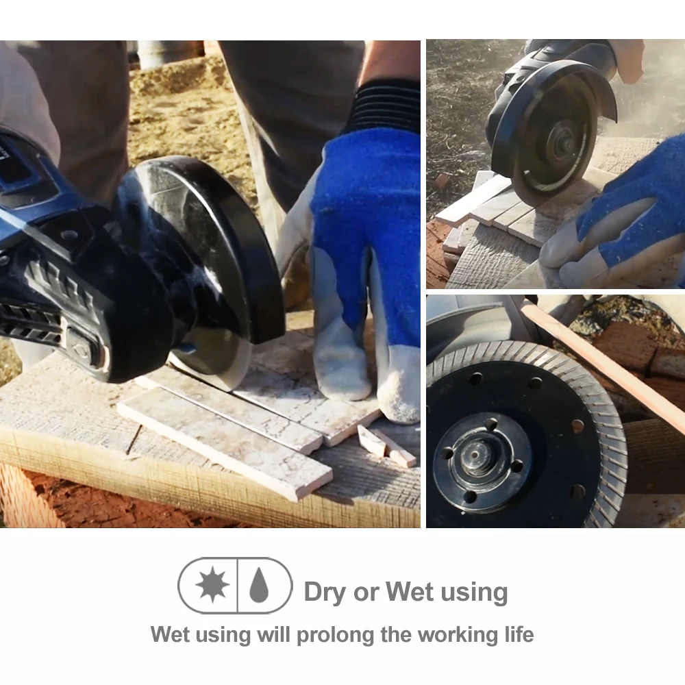 Disque De Coupe En Diamant à Double Face X Mesh Turbo Diamond 4''/4.5''/5''/9'' - Chine Lame Diamant Brasée à Vide, Lame De Scie à Diamant