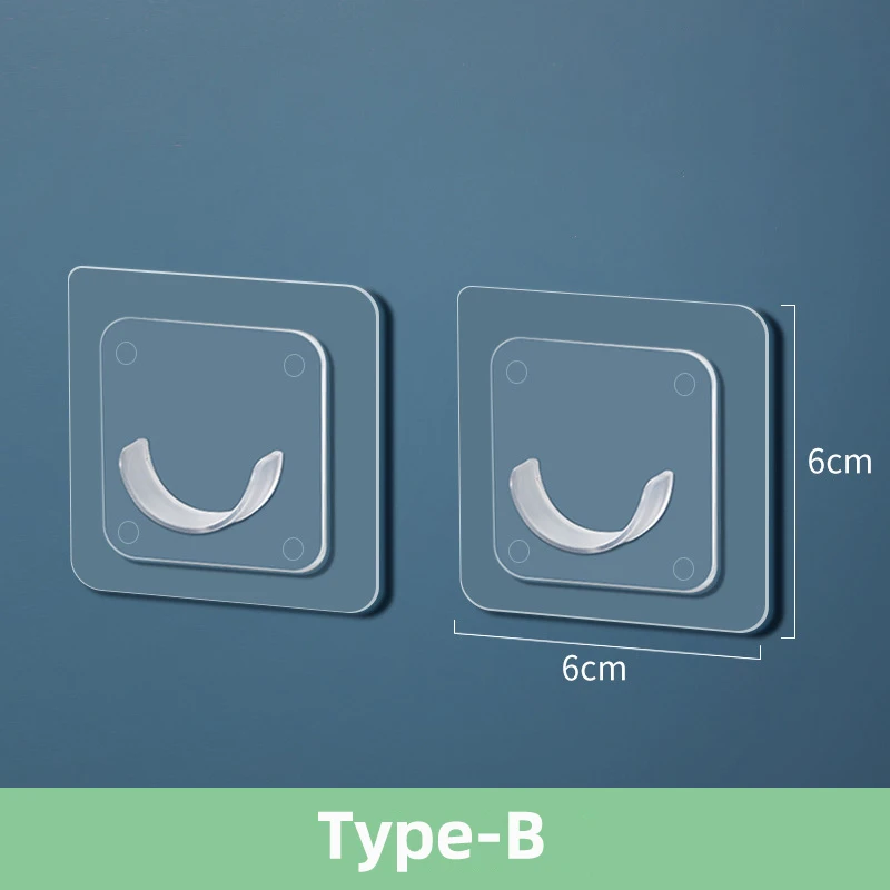 Supports De Tringle à Rideau De Douche - Auto-adhésifs - Paquet De 8