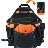 Contractor's Tool Pouch Electrician's Tool Pouch Nail ScrewWork Framer's Tool Belt Pouch with Hammer Ring Clip Utility Organizer 1
