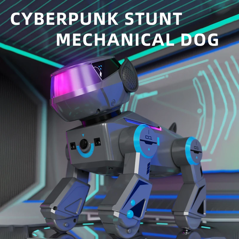 Teeggi Intelligent RC Robot Dog Multifunzione RC Meccanico Cane Giocattolo Educativo Elettrico Bionic Smart Robot Giocattolo Per I Bambini Regalo - immagine 2