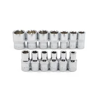 1Pc 4MM  5MM  6MM 7MM 8MM 9MM 10MM 11MM 12MM 13MM 14MM 1/4" Socket Wrench Head Sleeve Double EndHand Tools 1